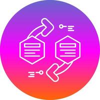 Infographic elements Line Gradient Circle Icon vector