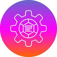 Infographic elements Line Gradient Circle Icon vector