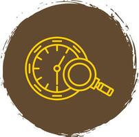 History Line Circle Yellow Icon vector