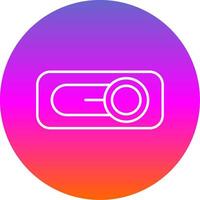 Switch Line Gradient Circle Icon vector