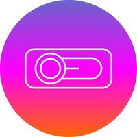 Switch Line Gradient Circle Icon vector