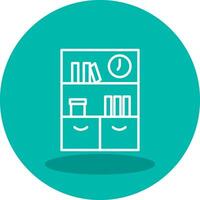 Bookshelf Vector Icon