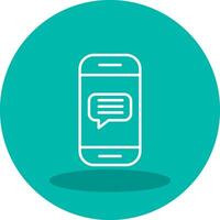 Phone Message Vector Icon