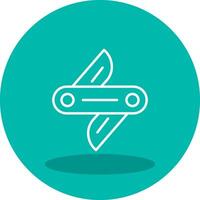 Swiss Knife Vector Icon