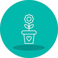 Flower Pot Vector Icon