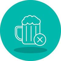 No Alcohol Vector Icon