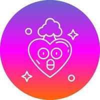 Exploding Line Gradient Circle Icon vector