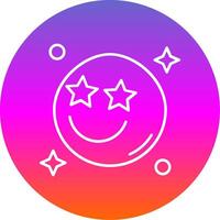 Famous Line Gradient Circle Icon vector