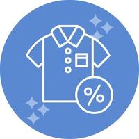 Discounted Tshirt Vector Icon