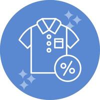 Discounted Tshirt Vector Icon