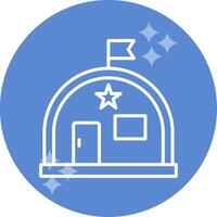 Military Warehouse Vector Icon