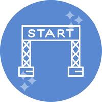 Start Line Vector Icon