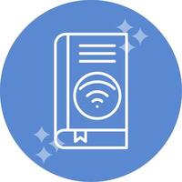 Wifi book Vector Icon