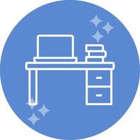 Office Desk Vector Icon