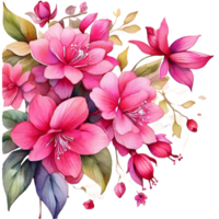 AI generated Floral flower desitn, Digital oilpainted floral pattern, Glitter flower design, Embossed flower pattern, Glossy flower painting png