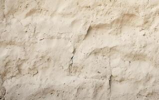 AI generated Warm white rough grainy stone texture background photo