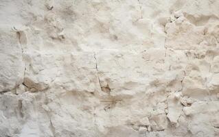 AI generated Warm white rough grainy stone texture background photo