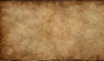 AI generated Old brown paper Vintage texture background with stains photo