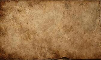 AI generated Old brown paper Vintage texture background with stains photo