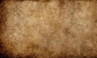 AI generated Old brown paper Vintage texture background with stains photo