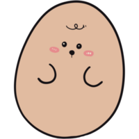 The illustration of a egg png