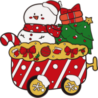 The illustration of a sleigh png