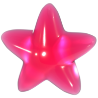 Star Y2K 3D Sweet Jelly Illustration png