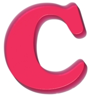 C Y2K Sweet Jelly Alphabet Letters png