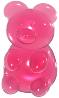 gomoso Urso ano 2000 3d doce geléia ilustração png