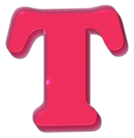 T Y2K Sweet Jelly Alphabet Letters png