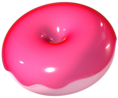 Donut y2k 3d sucré gelée illustration png