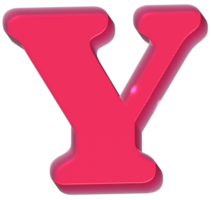 Y Y2K Sweet Jelly Alphabet Letters png