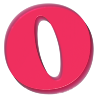 O Y2K Sweet Jelly Alphabet Letters png