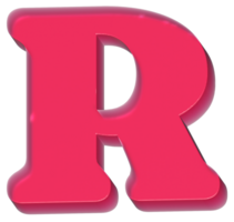 R Y2K Sweet Jelly Alphabet Letters png