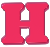 H Y2K Sweet Jelly Alphabet Letters png