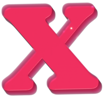 X Y2K Sweet Jelly Alphabet Letters png