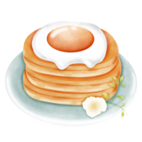 Pancake with eggs png