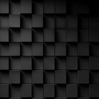 AI generated Abstract background with black square tiles, ai generative photo