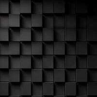 AI generated Abstract background with black square tiles, ai generative photo