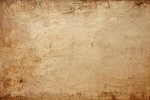 AI generated Grunge background with space for text or image. Old paper texture. photo