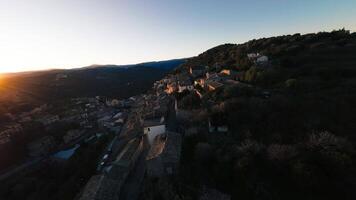 oude Italiaans dorp in Calabrië aspromonte. video