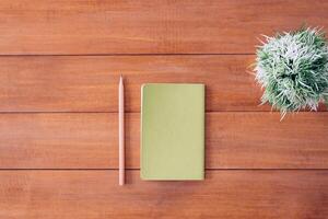 Empty notebook mockup template for banners and other design purposes, empty blank papers photo