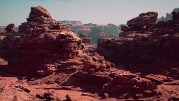 A rocky area with rocks and a sky in the background video