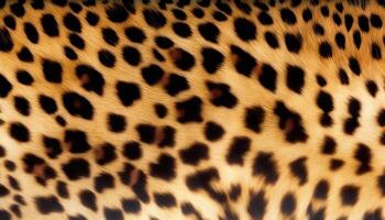 AI Generated Realistic cheetah fur texture photo