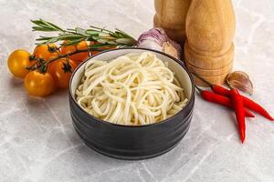 Traditiona Asian cuisine - Udon noodle photo