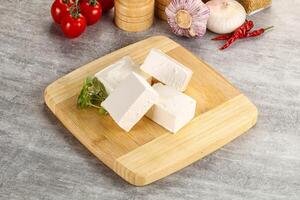 Greek traditional organic feta cheese photo