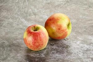 Sweet juicy ripe organic apples photo