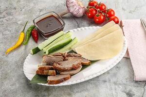 Chinese cuisine - roasted duck breast photo