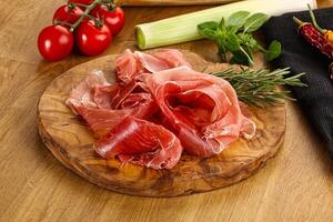 Spanish cuisine pork meat Jamon photo