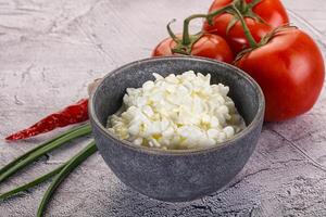 Cottage cheese Curd in the bowl photo